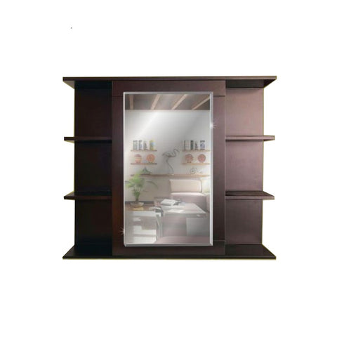 Espejo Madera Botiquin 78x60 cm Gabinete Baño